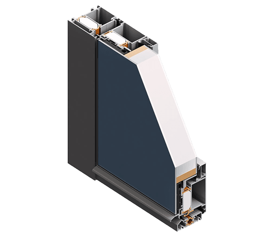 Aluminum profile section