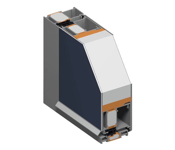 Aluminum profile section