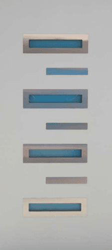 Entrance door panel INOX-24