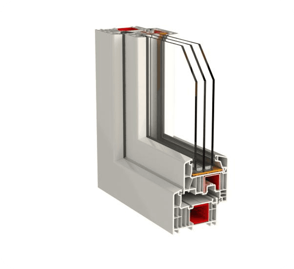 Komfor linija PVC profile technical section