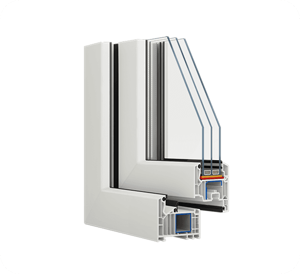 Premium linija PVC profile technical section