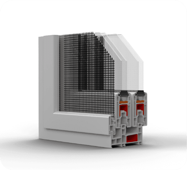 Baufens Atmo Slide PVC sliding system technical profile section